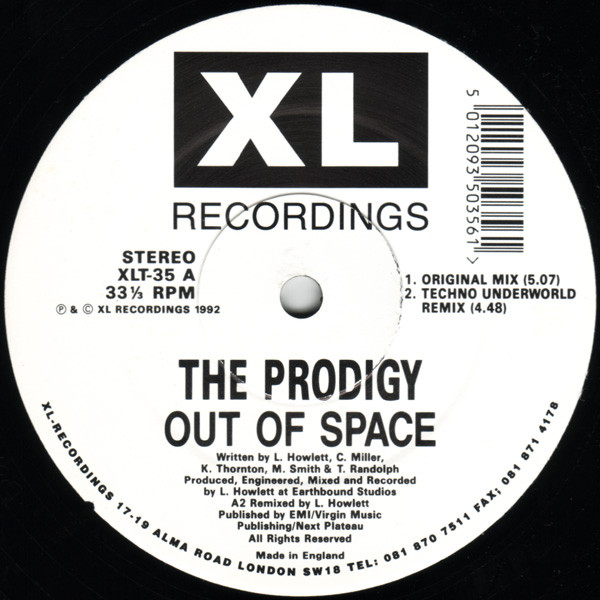The Prodigy - Out Of Space | XL Recordings (XLT 35) - 3