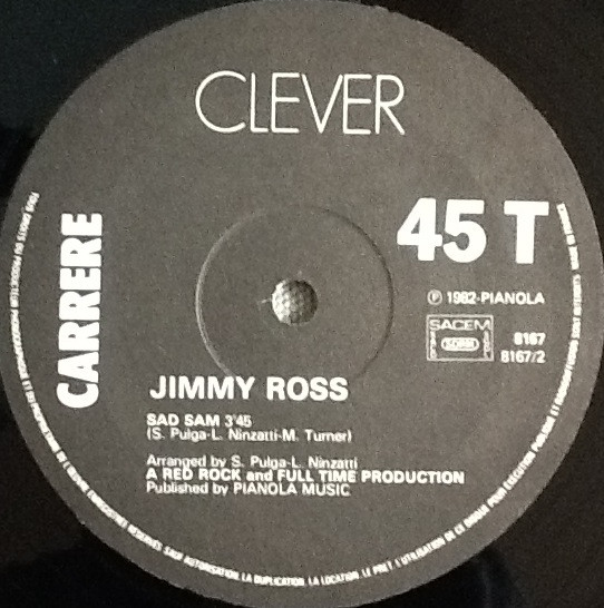 Jimmy Ross - First True Love Affair | Carrere (8167) - 4