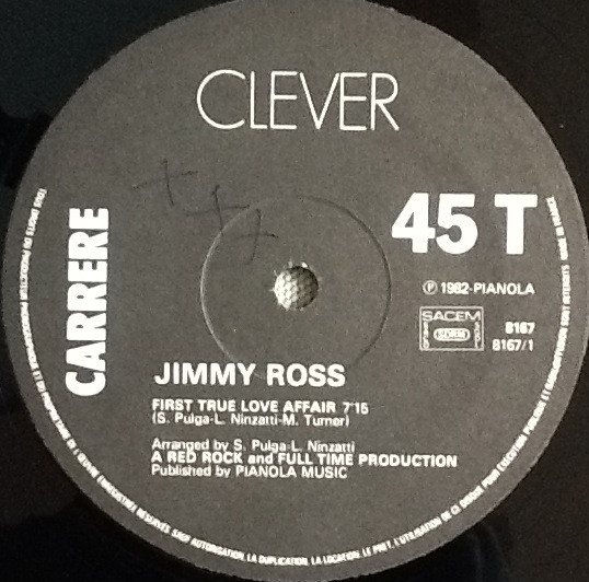 Jimmy Ross - First True Love Affair | Carrere (8167) - 3
