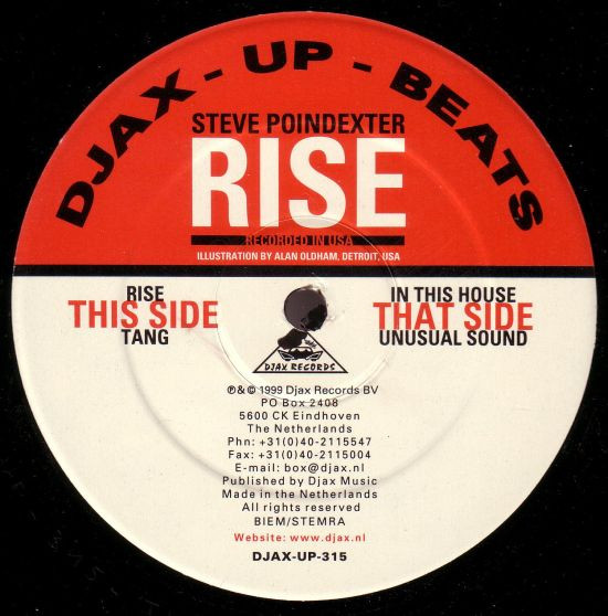 Steve Poindexter - Rise | Djax-Up-Beats (DJAX-UP-315)