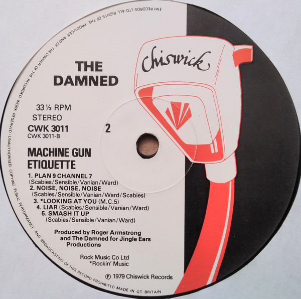The Damned - Machine Gun Etiquette | Chiswick Records (CWK 3011) - 4