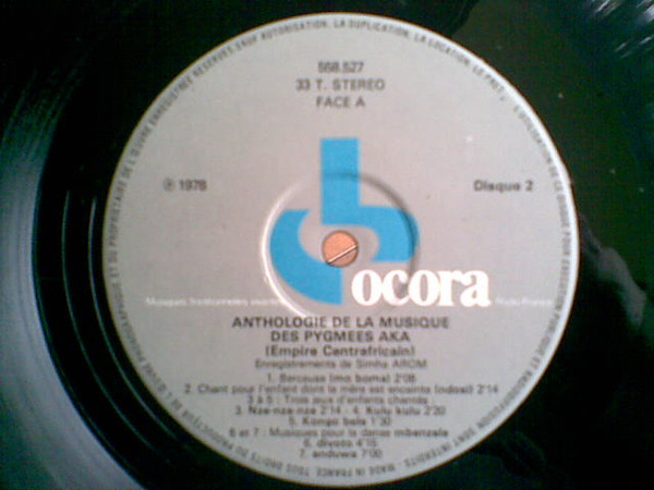 Aka - Centrafrique  Anthologie De La Musique Des Pygmées Aka | Ocora (558526/7/8) - 3