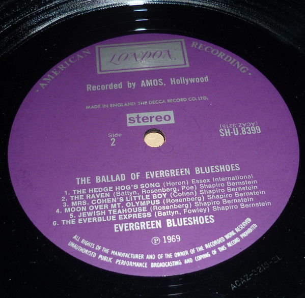Evergreen Blueshoes - The Ballad Of Evergreen Blueshoes | London Records (SHU 8399)