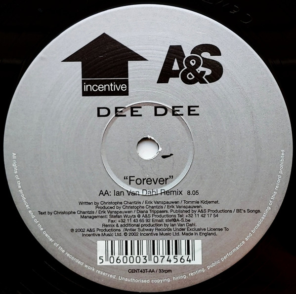 Dee Dee - Forever (Includes Original & Ian Van Dahl Remix) | Incentive (CENT43T) - 4