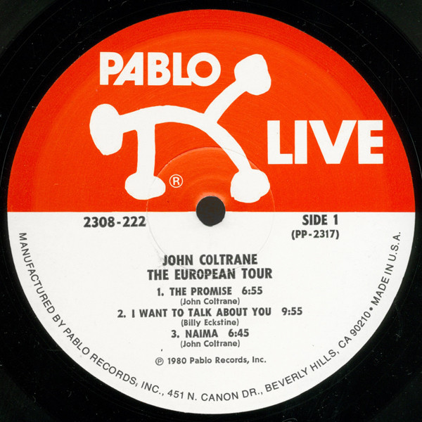 John Coltrane - The European Tour | Pablo Live (2308-222) - 2