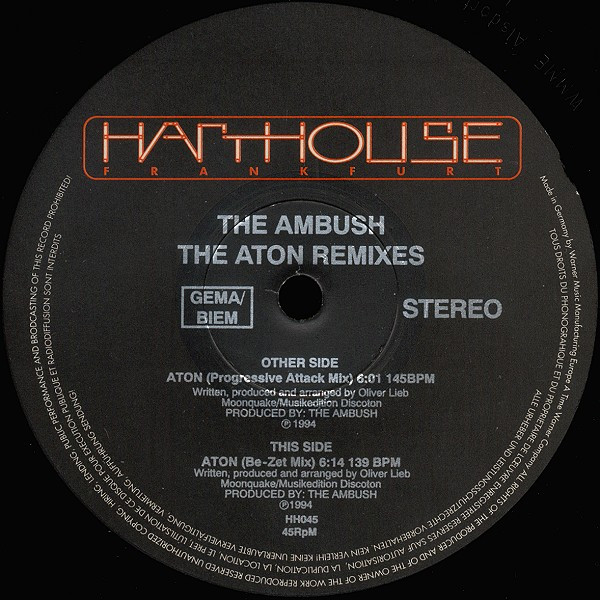 The Ambush - The Aton Remixes | Harthouse (HH045)