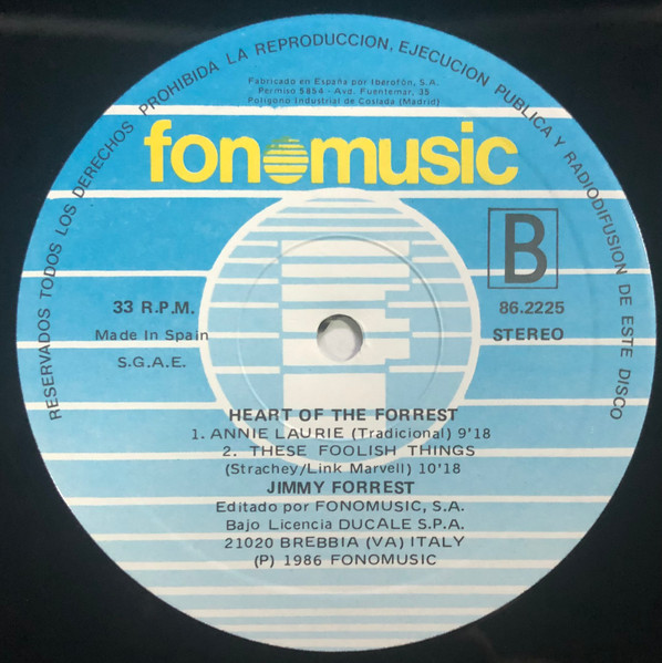 Jimmy Forrest - Heart Of The Forrest | Palo Alto Jazz (86.2225) - 4