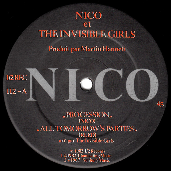 Nico - Procession | 1/2 Records (1/2 REC 112) - 3