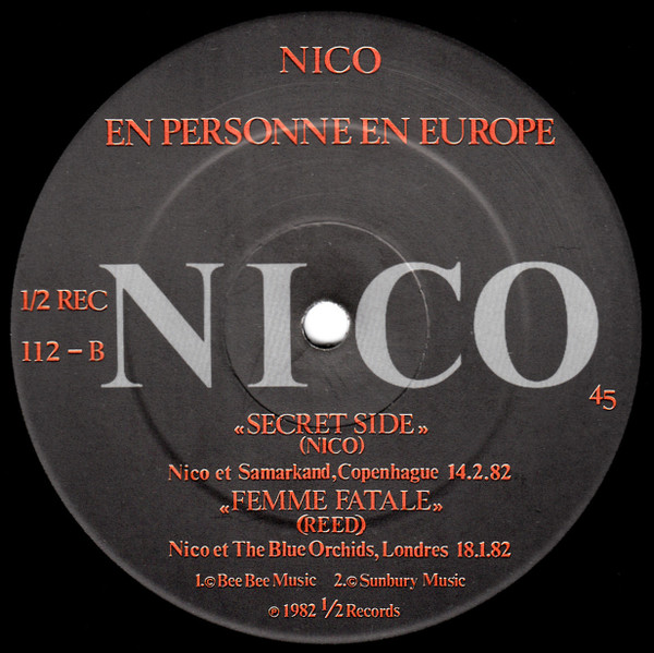 Nico - Procession | 1/2 Records (1/2 REC 112) - 4
