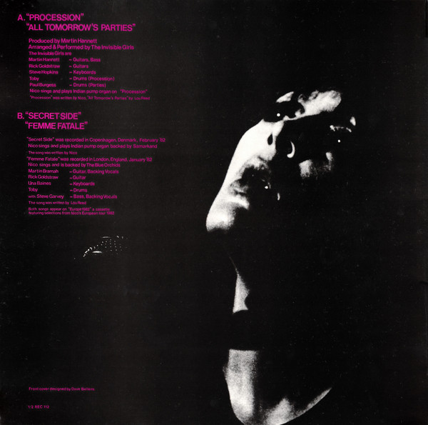 Nico - Procession | 1/2 Records (1/2 REC 112) - 2