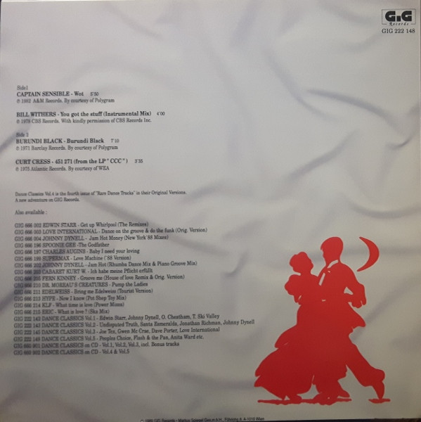 Various - Dance Classics Volume 4 | GiG Records (GIG 222 148) - 2 Various - Dance Classics Volume 4 | GiG Records (GIG 222 148) - 2