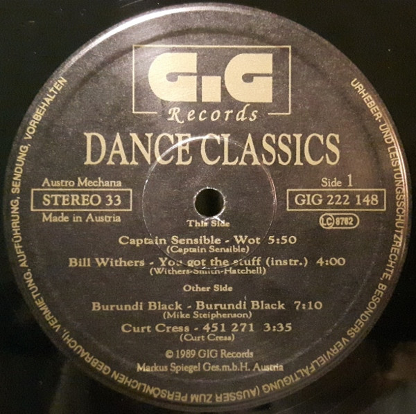 Various - Dance Classics Volume 4 | GiG Records (GIG 222 148) - 3 Various - Dance Classics Volume 4 | GiG Records (GIG 222 148) - 3