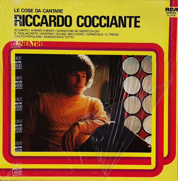Riccardo Cocciante - Le Cose Da Cantare | RCA (NL 33182) - main