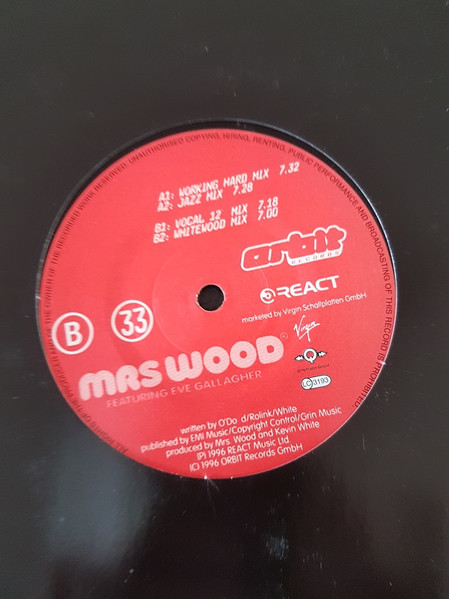 Mrs. Wood Featuring Eve Gallagher - Heartbreak | Orbit Records (none) - 2