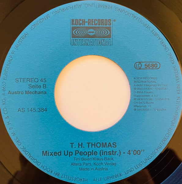 Thomas Hartmann And The NY.C. Soul Engineer - Mixed Up People | Koch Records International (AS 145.384) - 4