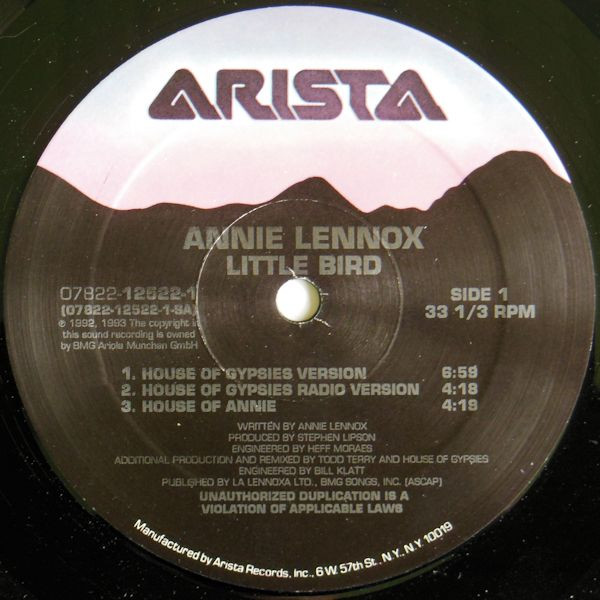 Annie Lennox - Little Bird | Arista (07822-12522-1) - 3