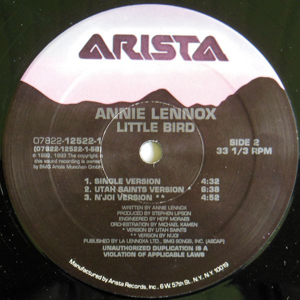 Annie Lennox - Little Bird | Arista (07822-12522-1) - 4