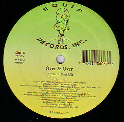 Kenny Bobien - Over & Over | Equip Records (ERI9704) - main Kenny Bobien - Over & Over | Equip Records (ERI9704) - main