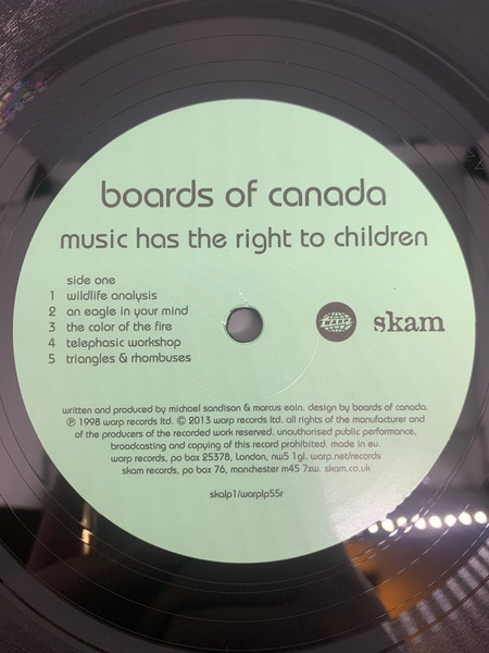 Boards Of Canada - Music Has The Right To Children | Warp Records (warplp55r) - 4