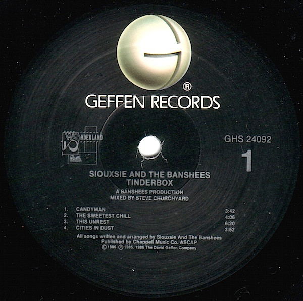 Siouxsie & The Banshees - Tinderbox | Geffen Records (GHS 24092) - 3