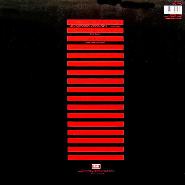 Robert Palmer  &  UB40 - I'll Be Your Baby Tonight | EMI Electrola (060-20 4110 6)