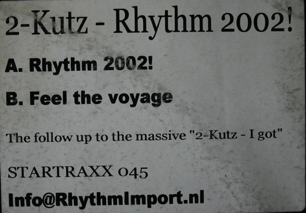 2-Kutz - Rhythm 2002! | Star Traxx (STARTRAXX 045)
