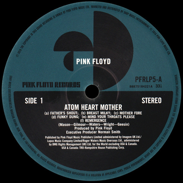 Pink Floyd - Atom Heart Mother | Pink Floyd Records (PFRLP5) - 4 Pink Floyd - Atom Heart Mother | Pink Floyd Records (PFRLP5) - 4