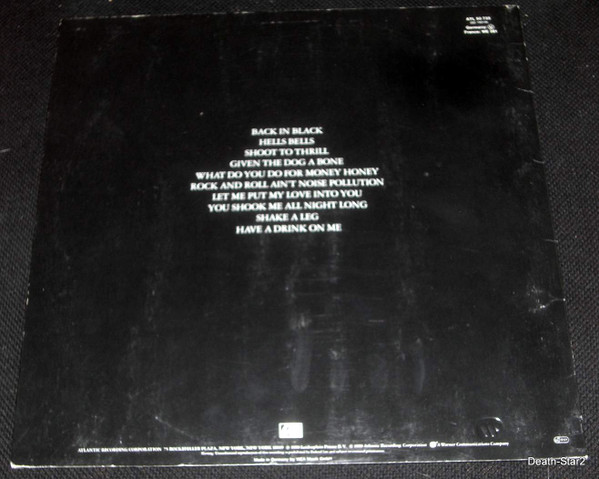 AC/DC - Back In Black | Atlantic (K 50 735) - 2 AC/DC - Back In Black | Atlantic (K 50 735) - 2