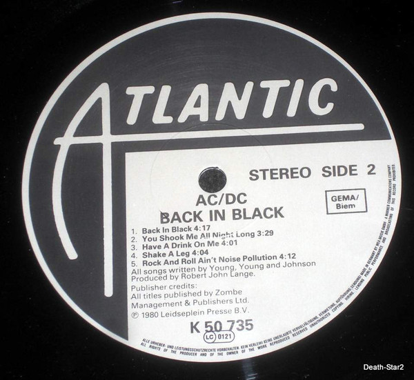 AC/DC - Back In Black | Atlantic (K 50 735) - 4 AC/DC - Back In Black | Atlantic (K 50 735) - 4
