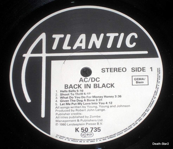 AC/DC - Back In Black | Atlantic (K 50 735) - 3 AC/DC - Back In Black | Atlantic (K 50 735) - 3