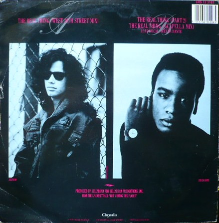 John "Jellybean" Benitez Featuring Steven Dante - The Real Thing | Chrysalis (CHS 12 3167) - 2