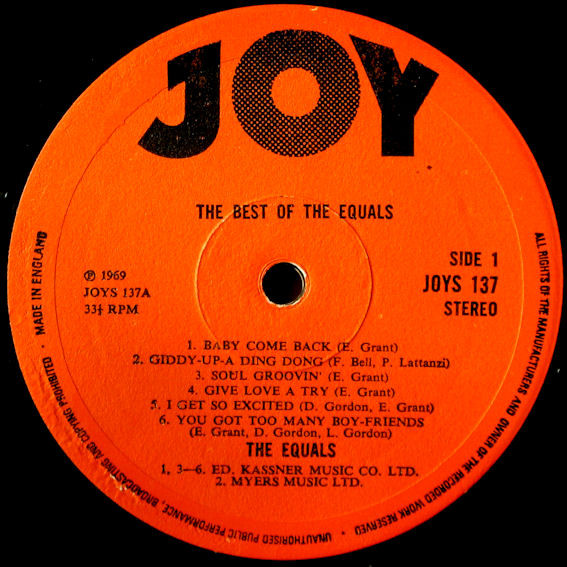 The Equals - The Best Of The Equals | Joy Records (JOYS 137) - 3