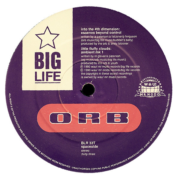 The Orb - Little Fluffy Clouds | Big Life (BLR 33T) - 4