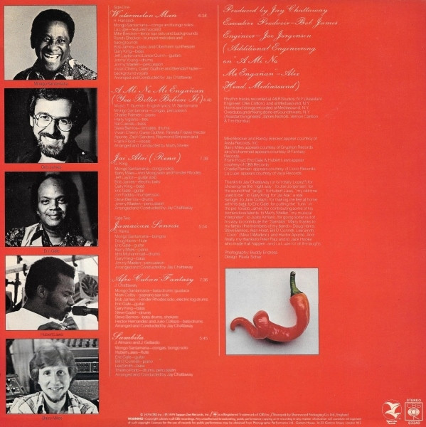 Mongo Santamaria - Red Hot | CBS (S CBS 83340) - 2