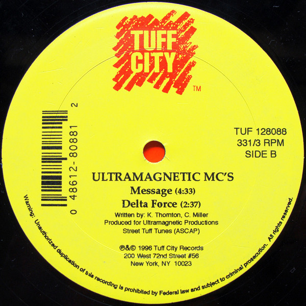 Ultramagnetic MC's - Watch Your Back | Tuff City (TUF 128088) - 2
