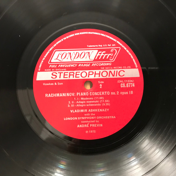 Sergei Rachmaninoff - The Four Piano Concertos, Rhapsody On A Theme Of Paganini (3LP - Boxset) [Vinyl] | London Records (CSA 2311) - 3