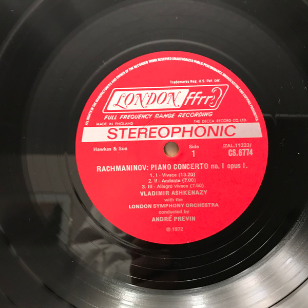 Sergei Rachmaninoff - The Four Piano Concertos, Rhapsody On A Theme Of Paganini (3LP - Boxset) [Vinyl] | London Records (CSA 2311) - 2