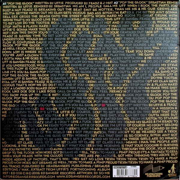 Uffie - Pop The Glock / Ready To Uff | Ed Banger Records (ED 008) - 2