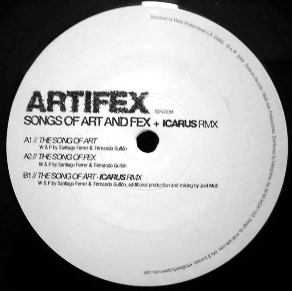 Artifex + Rmx Icarus - Songs Of Art & Fex | Sindicato (SIN009) - main