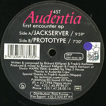 Audentia - First Encounter EP | Step 2 House Records (560 0046 30)