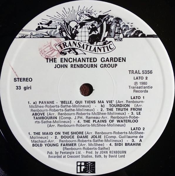 The John Renbourn Group - The Enchanted Garden | Transatlantic Records (TRAL 5356) - 4