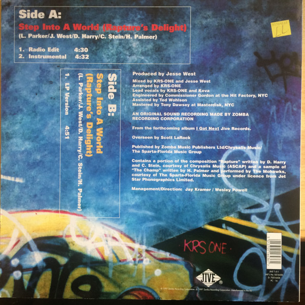KRS-One - Step Into A World (Rapture's Delight) | Jive (JIVE T 411) - 2