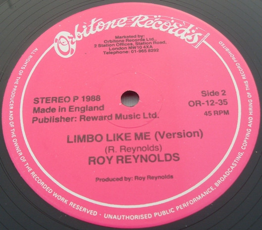 Roy Reynolds - Limbo Like Me | Orbitone Records (OR-12-35) - 2