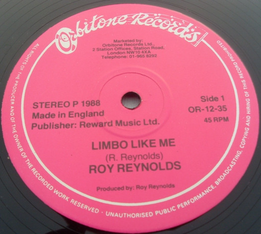 Roy Reynolds - Limbo Like Me | Orbitone Records (OR-12-35)