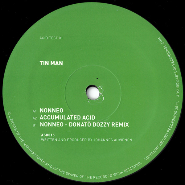 Tin Man - Acid Test 01 | Absurd Recordings (ASD015) - main Tin Man - Acid Test 01 | Absurd Recordings (ASD015) - main