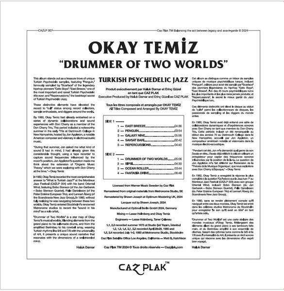 Okay Temiz - Drummer Of Two Worlds | CAZ PLAK (CAZLP007) - 2 Okay Temiz - Drummer Of Two Worlds | CAZ PLAK (CAZLP007) - 2