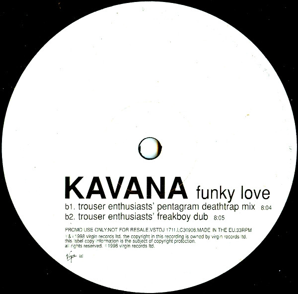 Kavana - Funky Love | Virgin (VSTDJ 1711) - 3