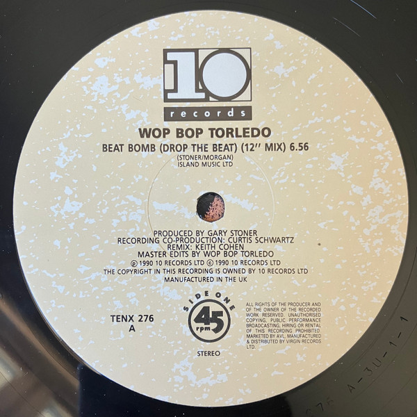 Wop Bop Torledo - Beat Bomb | 10 Records (TENX 276) - 3 Wop Bop Torledo - Beat Bomb | 10 Records (TENX 276) - 3