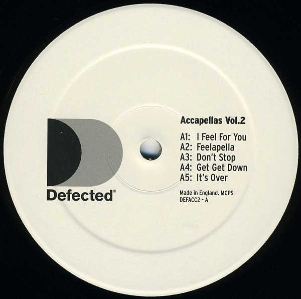 Various - Defected Accapellas Vol.2 | Defected (DEFACC2) Various - Defected Accapellas Vol.2 | Defected (DEFACC2)