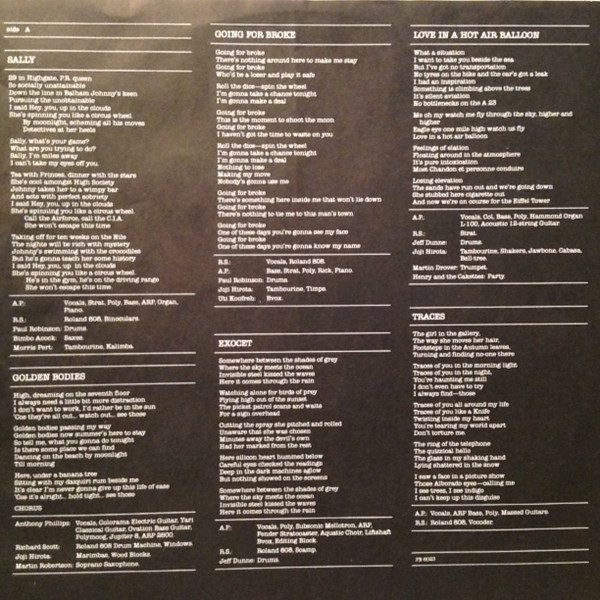 The Anthony Phillips Band - Invisible Men | Passport Records (PB 6023) - 2